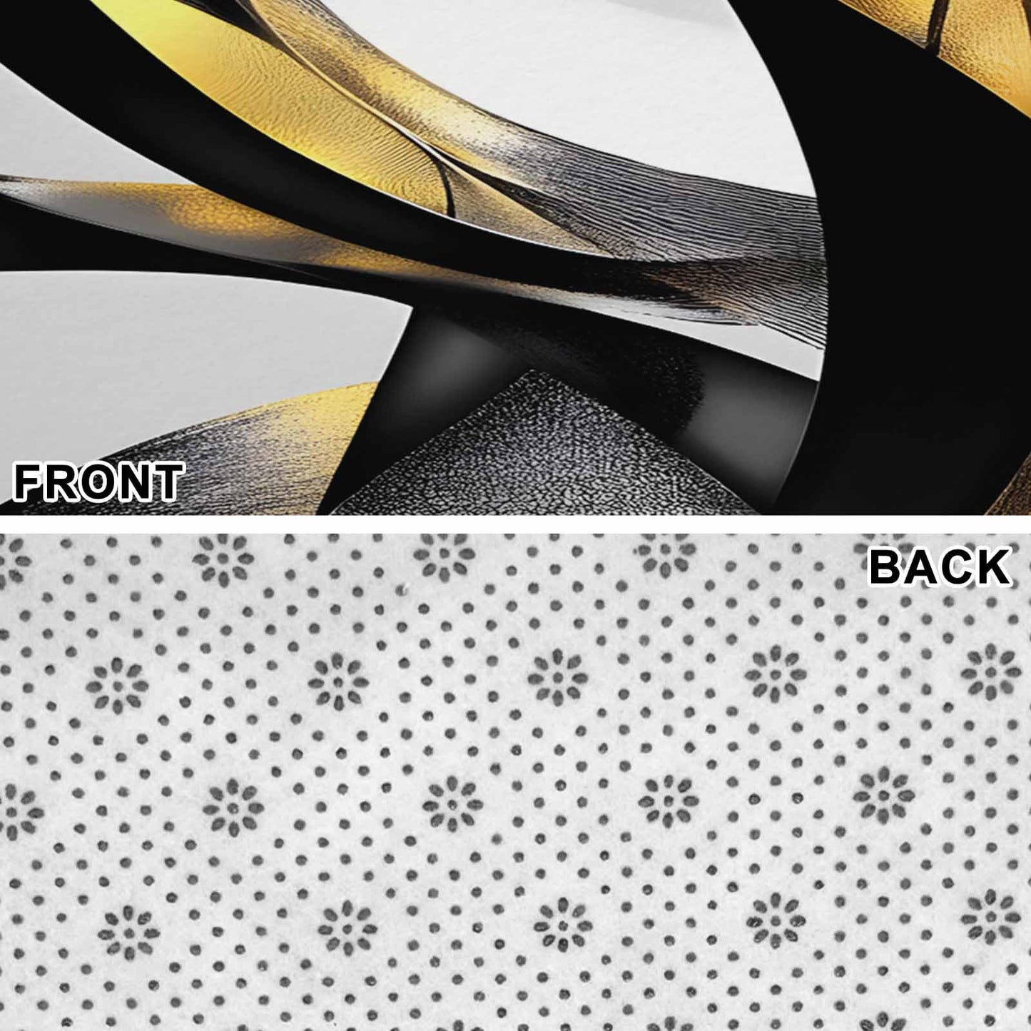 Door Mat, Modern Geometric Stripe Texture Front Door Mat Welcome Mats, Low-Profile Doormat for Bedroom Living Room, Abstract Gold Black White Line Absorbent Non-Slip Entryway Rug Floor Mats 16x24in