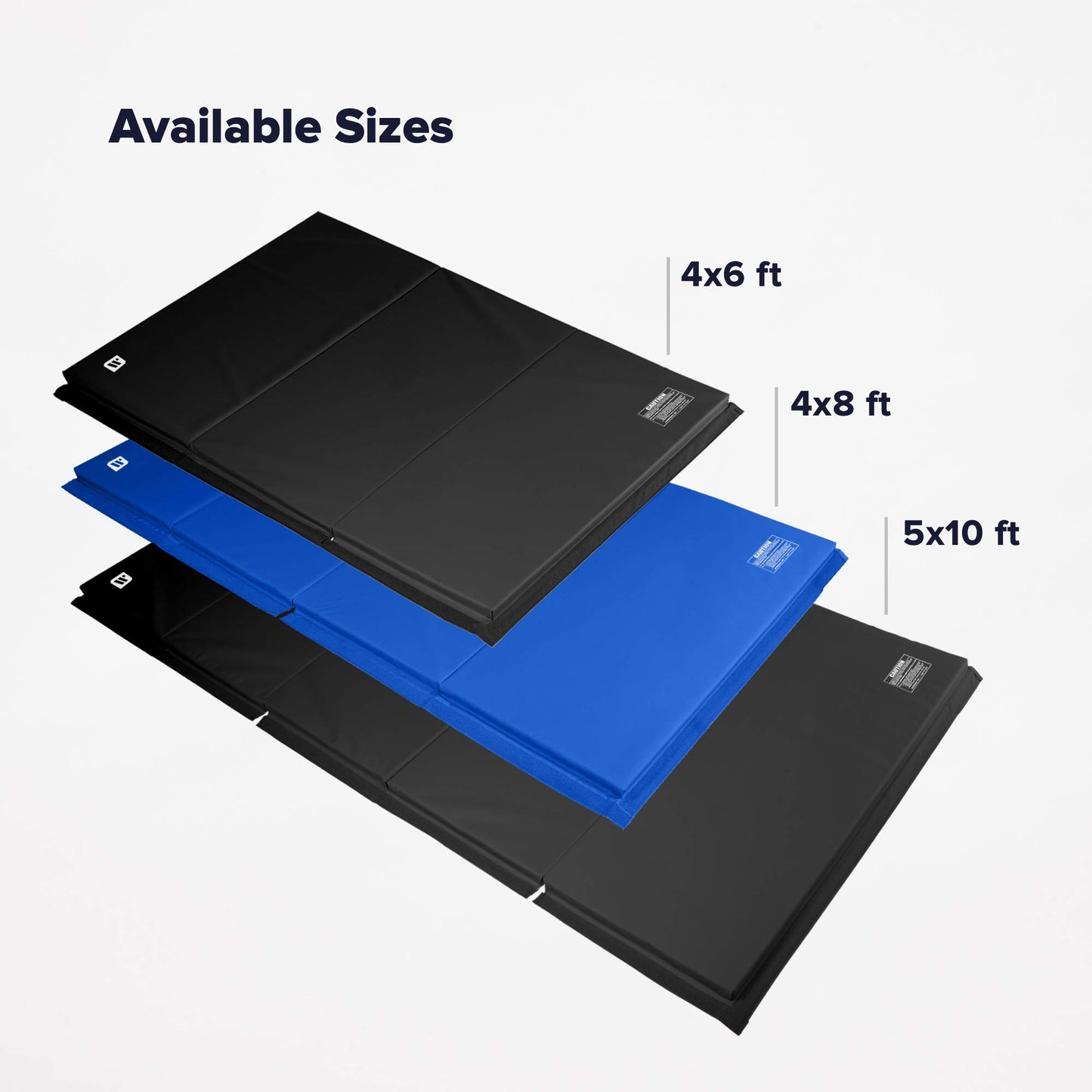 We Sell Mats 4 ft x 8 ft x 1.5 in Gymnastics Mat, Folding Tumbling Mat, Portable with Hook & Loop Fasteners, Purple / Pink