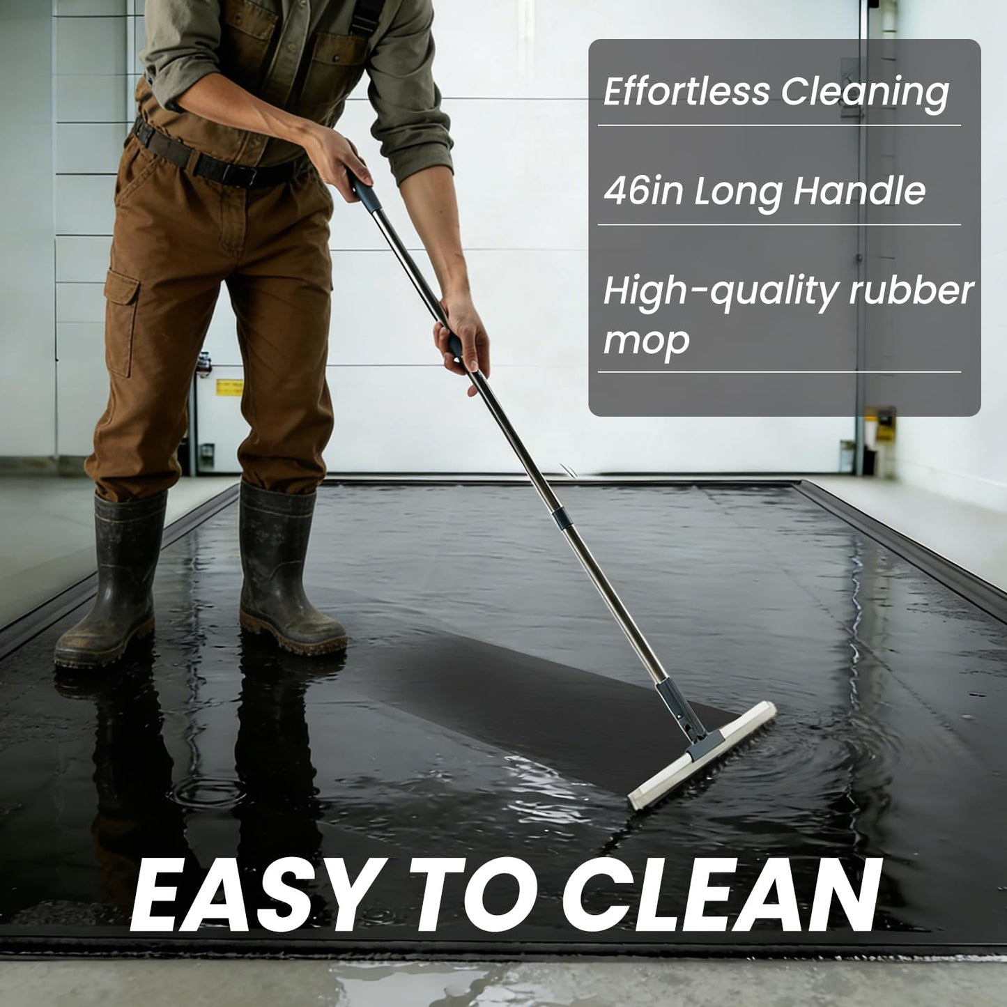Maxztill 8'6"x20' Garage Floor Mat, Non-Slip Heavy-Duty Containment Mat