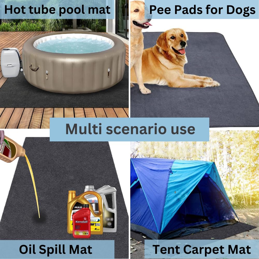 SAVUK Tent Carpet Mat Camping Floor Rug Waterproof Durable Thick Portable and Foldable Lightweight Pad Insulated Picnic Non-Slip Carpet Outdoor Accessory (74"x 72")