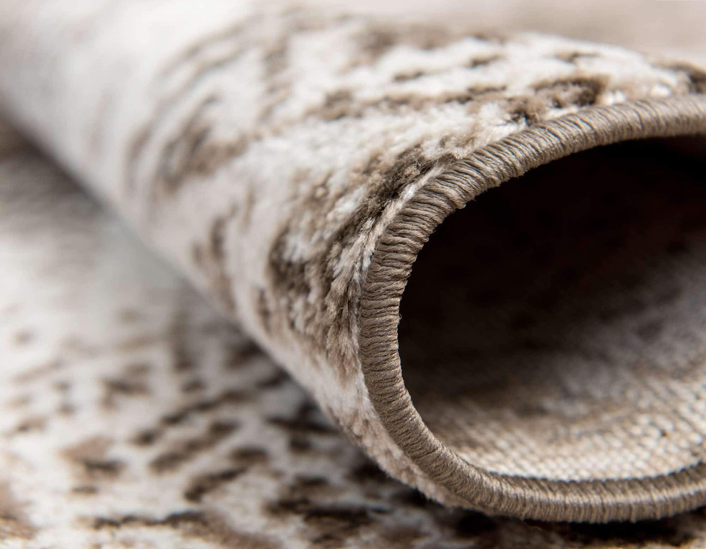 Unique Loom Sofia Collection Area Rug - Albert (6' 1" x 9' Rectangle, Brown/ Ivory)