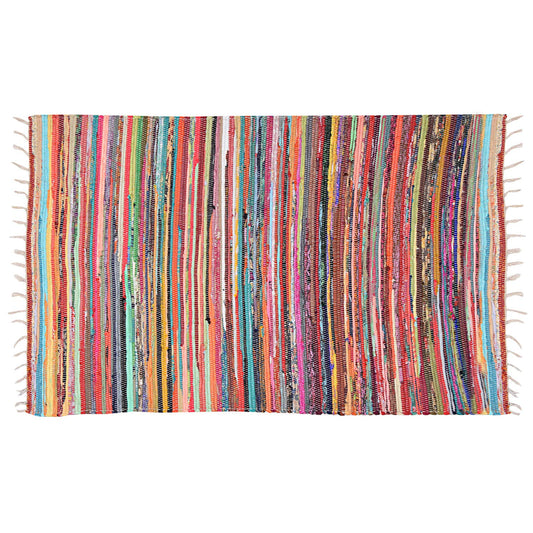 Marubhumi Reversible Area Runner Chindi Rug for Bedroom, Living Room, Kitchen, or Laundry Room 100% Recycled Cotton (20"x 32") - Unique Multi Colors