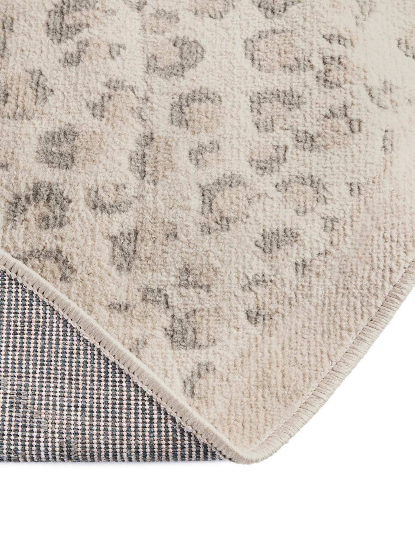 Rugs.com Savannah Collection Rug – 4 Ft Round Ivory Medium-Pile Rug Perfect for Kitchens, Dining Rooms