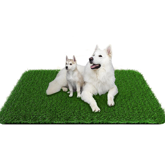 Grass Pad for Dogs 39.3 x 31.5 Inches Fast-Drain Artificial Grass for Pets Potty Training, Easy to Clean Fake Grass for Dog Indoor Outdoor Use(1 Pack)