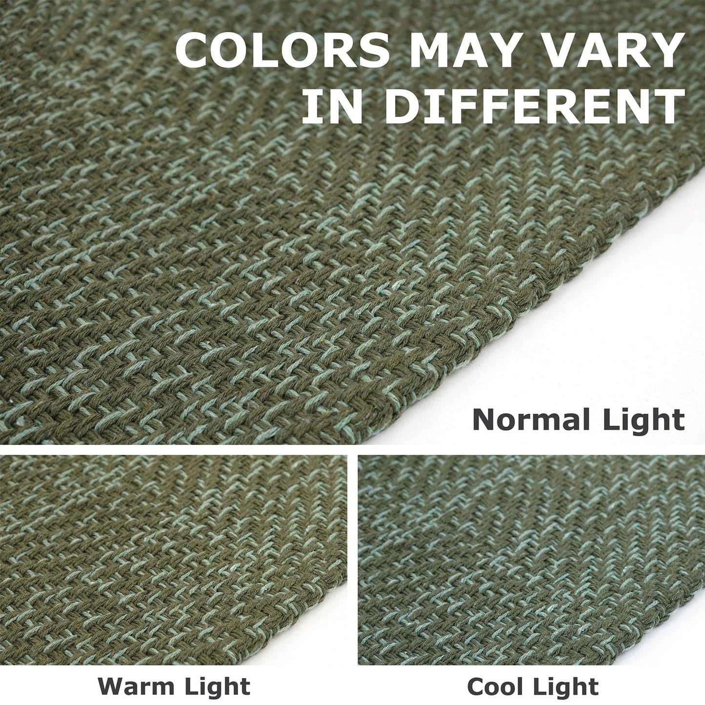 IOHOUZE Small Area Rug 2x3 Washable Woven Rugs for Entryway Non Slip Rubber Backed Front Door Rugs Indoor Doormat Throw Rug Floor Carpet for Entrance Kitchen, Olive Green/Dusty Green