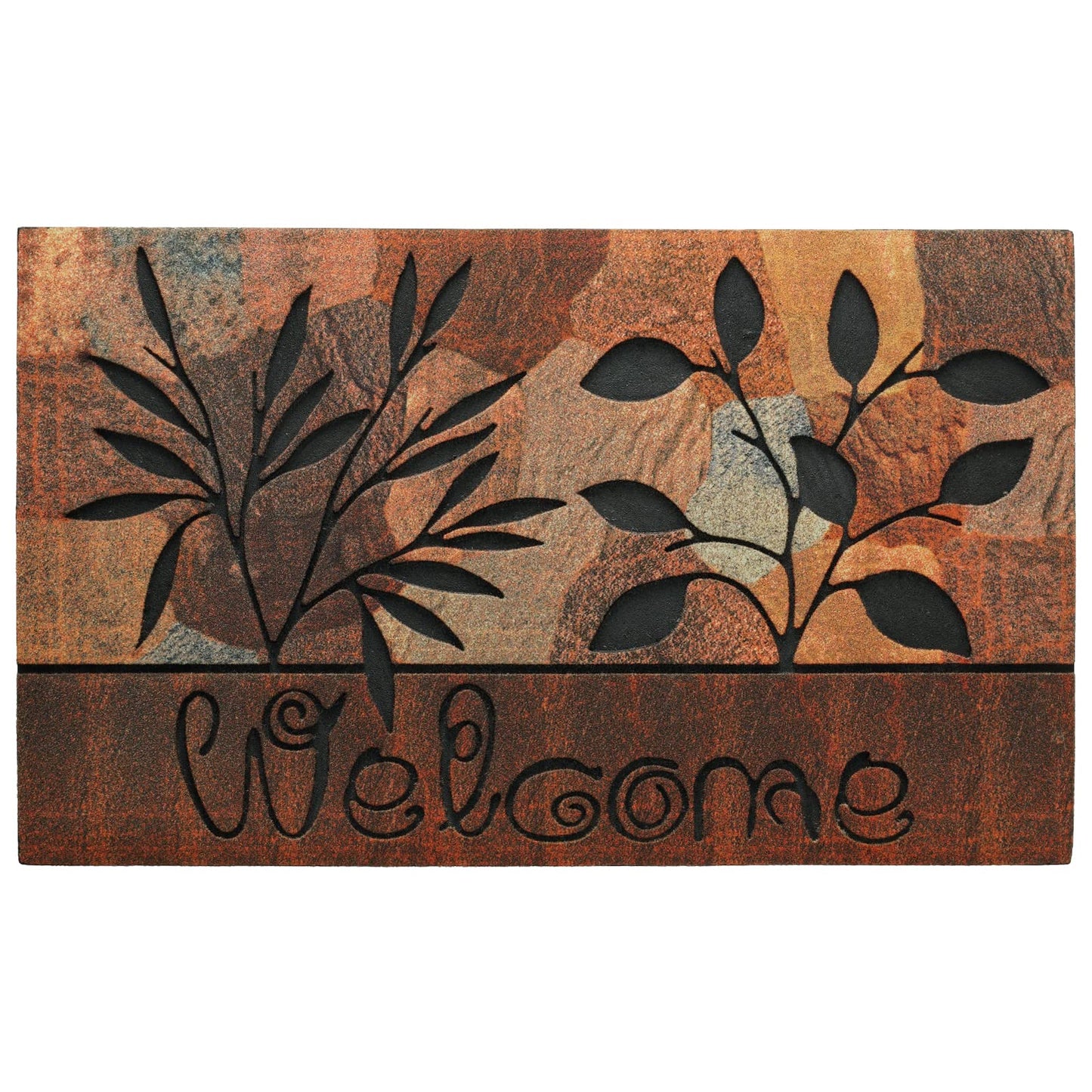 CHICHIC Door Mat Welcome Mat 18x 30 Inch Front Door Mat Outdoors for Home Entrance Outdoors Mat for Outside Entry Way Doormat Entry Rugs, Heavy Duty Non Slip Rubber Back Low Profile, Fall Leaves