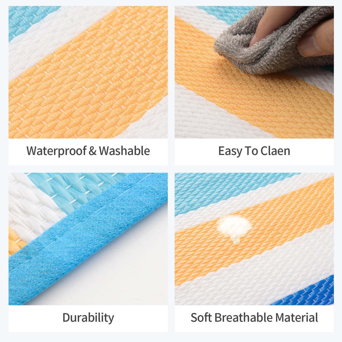 Outdoor Patio Rug Waterproof Camping - 4x6 ft Outdoor Plastic Straw Rug Area Carpet Clearance for Outside, Porch, RV Camper, Picnic, Balcony & Backyard, Patio Decor, Clearance