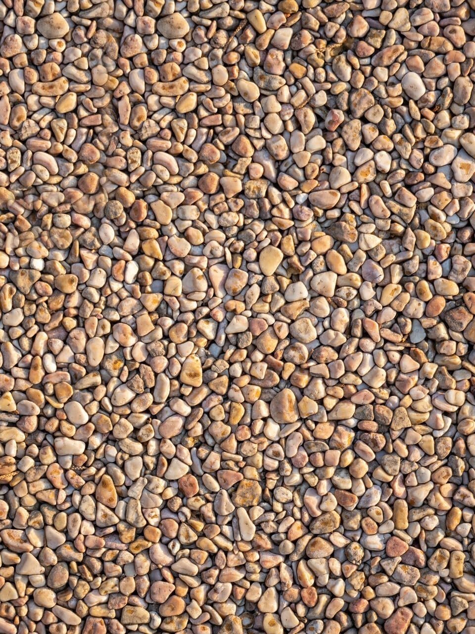 Coastal Beach Pebble Pattern Outdoor Rug 2x6 Washable Reversible Waterproof Thin Easy Clean Durable Beige Brown Outside Carpet for RV Camping Poolside Deck Balcony Garden Low Pile Floor Mat