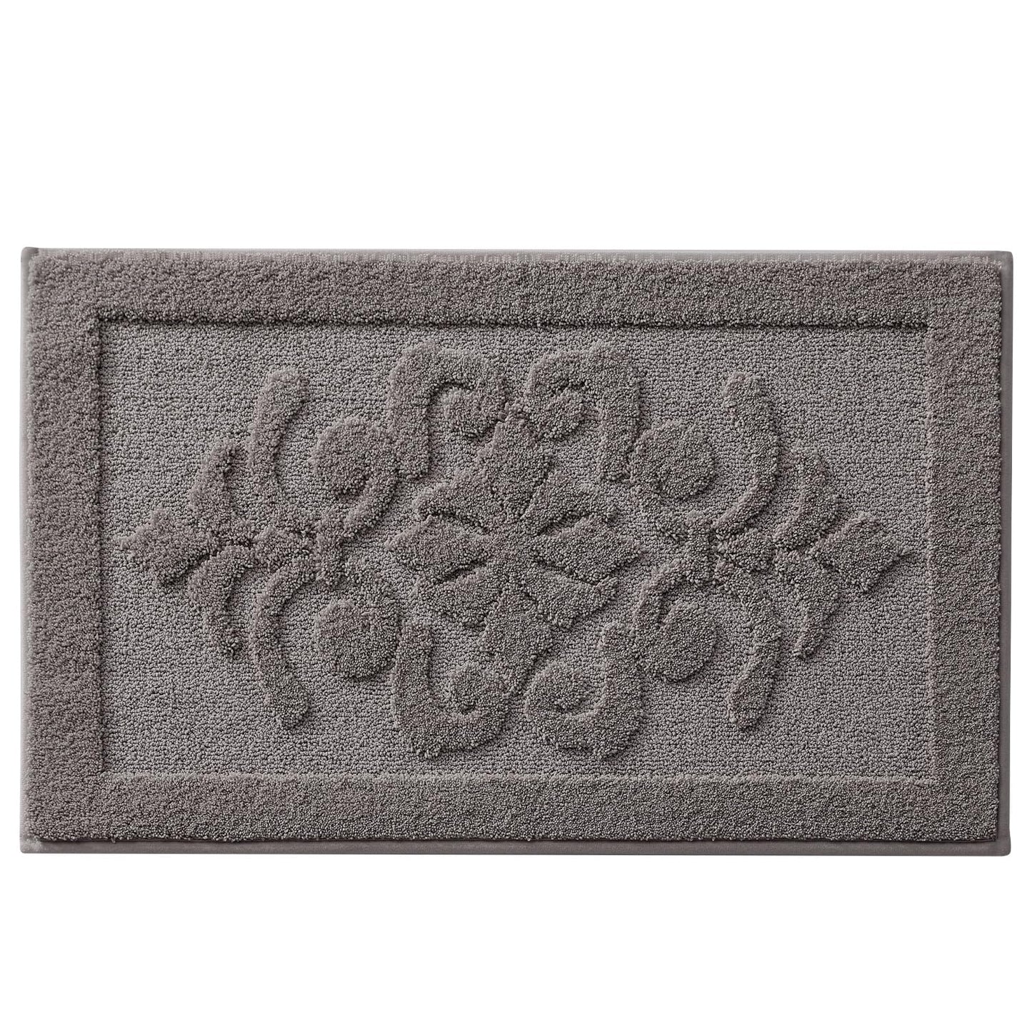 LUMI Ultra Absorbent Bathroom Rug Non Slip Rubber Backing, Machine Washable Bath Mat Soft Premium Microfiber, Elegant Luxury Bath Rugs Quick Dry for Bathtub and Shower Floor, Decor, 24x43