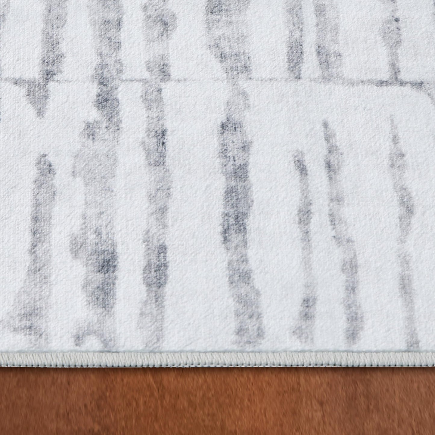 Wyatt & Ash Dream Mink Washable Strata Texture Beige/Cream Abstract 3' x 5' Accent