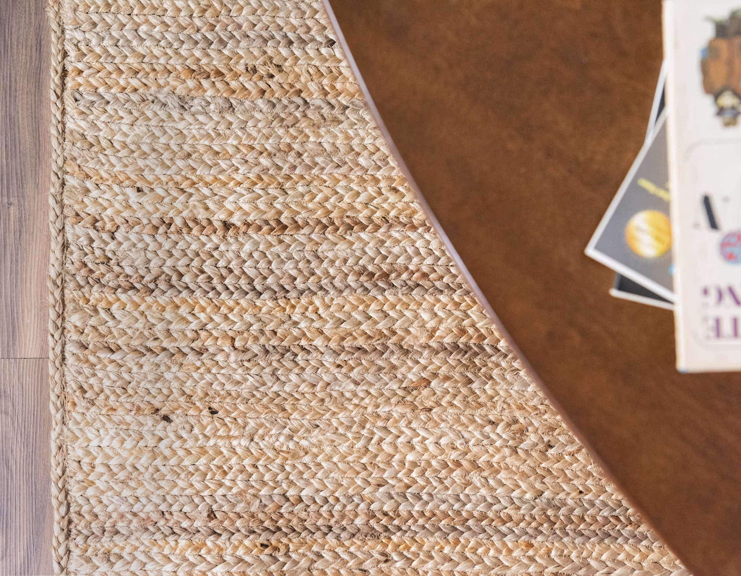 Unique Loom Braided Jute Collection Area Rug - Dhaka (9' x 12' 2" Rectangle, Natural)