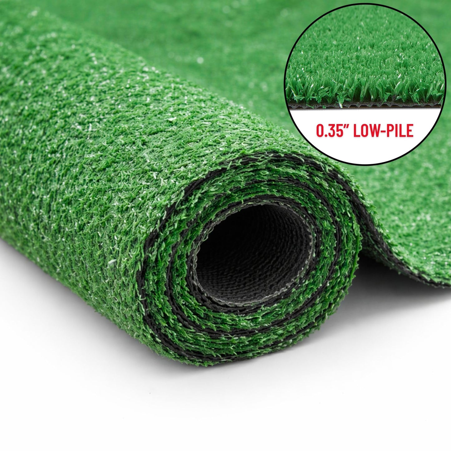 Ottomanson Artificial Grass Outdoor Runner Rug 2'7" x 10' – Waterproof Astro Turf with Drainage Holes – Patio & Lawn Decoration, Easy-Clean Dog Grass Mat