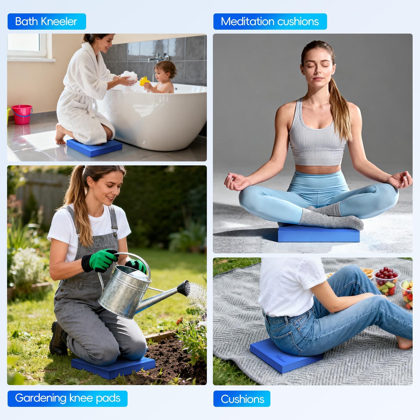 Professional Balance Pad, Nonslip Foam Exercise Balance Pad Cushion for Physical Therapy, Foam Balance Mat for Exercise, Yoga, Fitness, Stability Training and Stretching (Red, 15.7 * 13.0 * 2in)