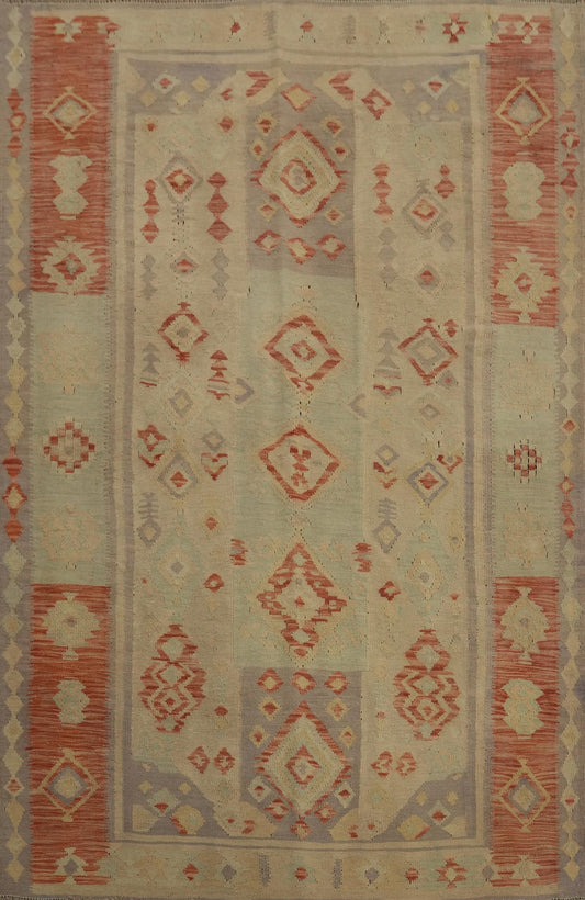 Rug Source Southwestern Collection, 5x6 Rug, Hand Woven Beige & Ivories Tribal Rug, Oriental 100% Wool Carpet for Foyer, Entryway and Hallway