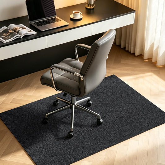 Jtshy Office Chair Mat for Hardwood & Tile Floor, 47 x 35 Inches Chair mat for Carpet Computer Gaming Chair Mat for Anti-Slip,Floor Protector,Noise Cancellation for Home Office,Gray