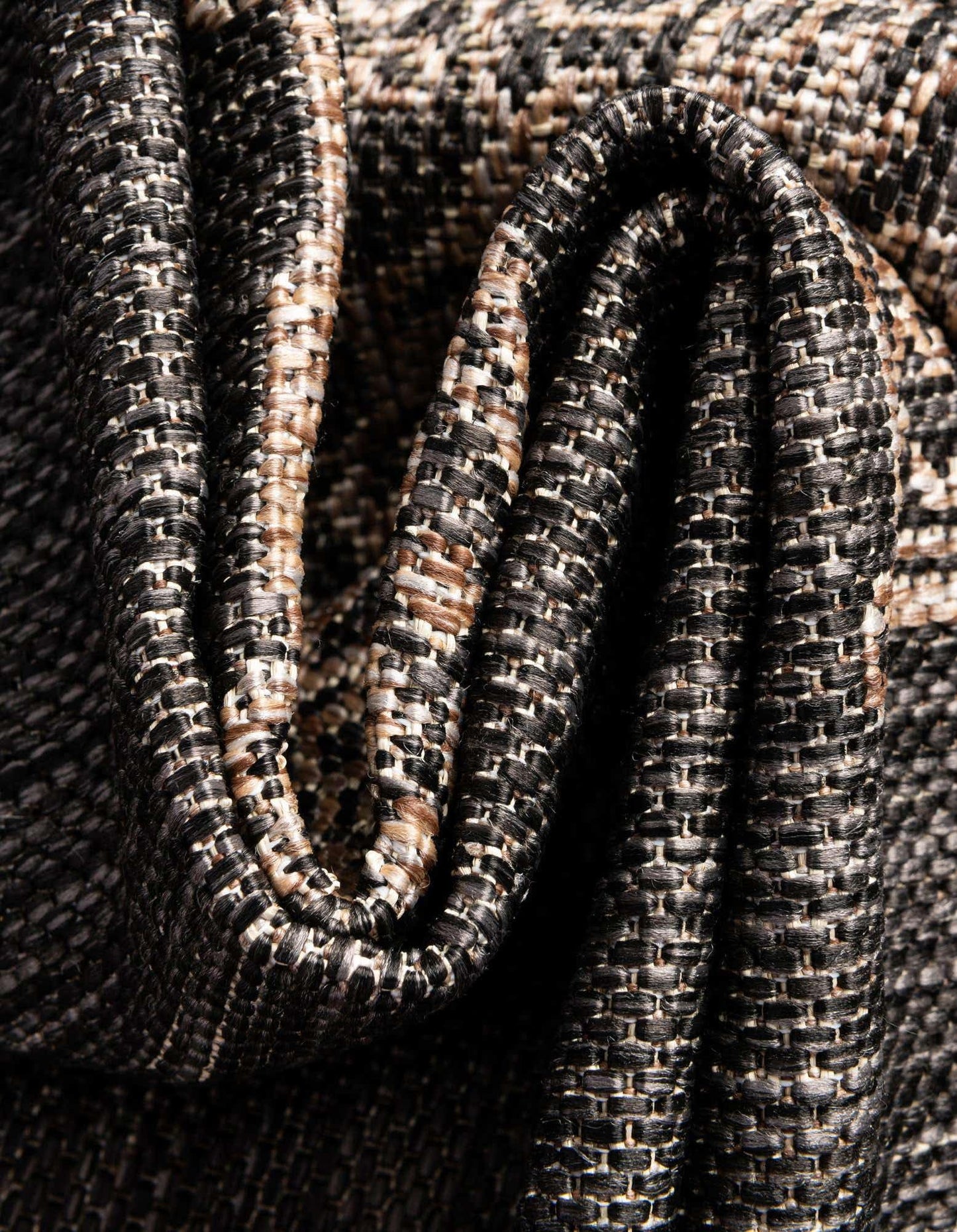 Unique Loom Outdoor Traditional Collection Area Rug - Antique (2' x 3' 1" Rectangle Charcoal Gray/Natural)