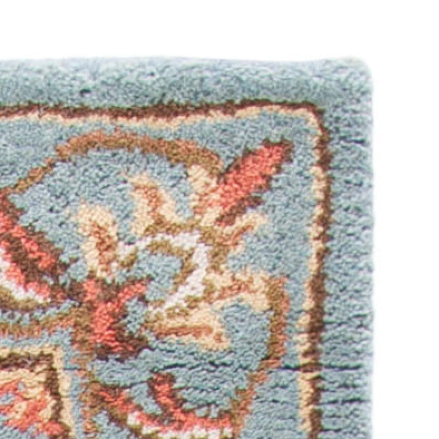 SAFAVIEH Heritage Collection Accent Rug - 2' x 3', Blue & Blue, Handmade Traditional Oriental Wool, Ideal for High Traffic Areas in Entryway, Living Room, Bedroom (HG969A)