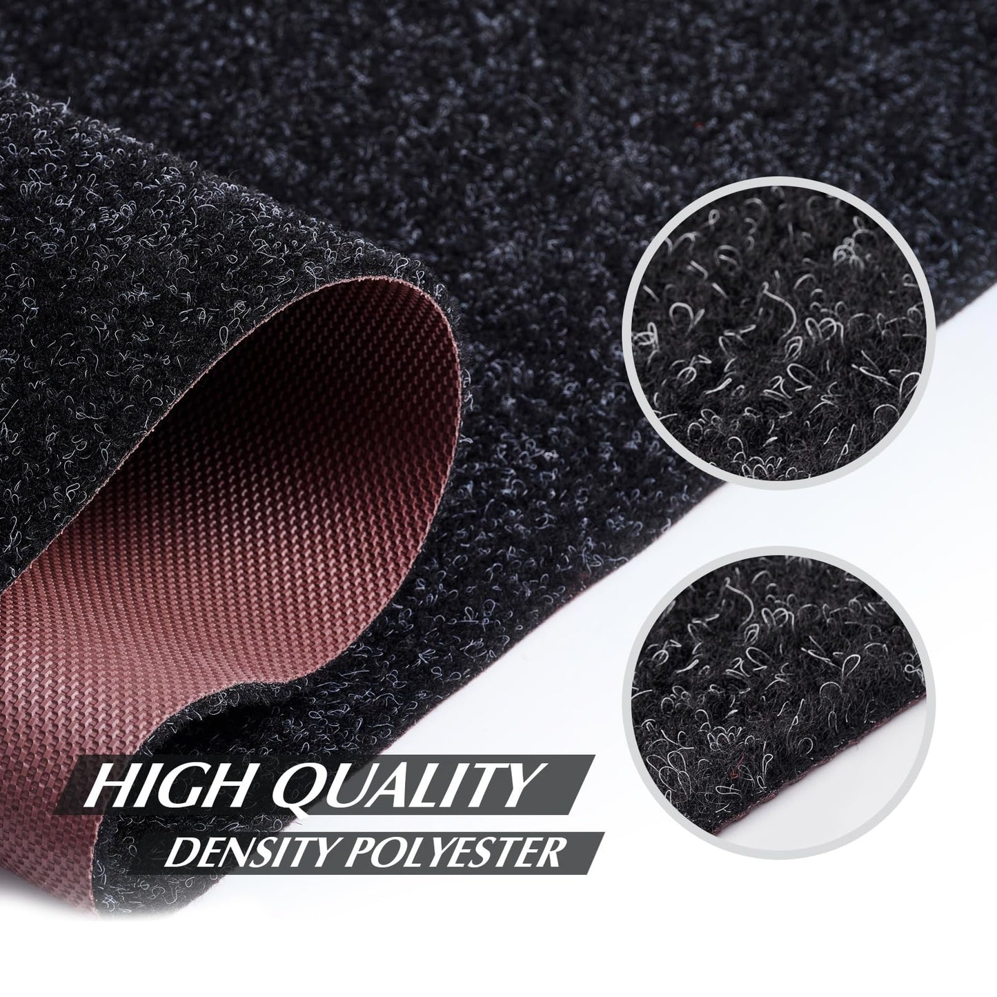 Morefany Outdoor/Indoor 2ft x 6ft Runner Rug, Hallway Custom Sizes Non-Slip Rubber Backing Area Runner Rugs Waterproof Carpet Rugs for Kitchen Entryway Balcony Garage Stair Laundry