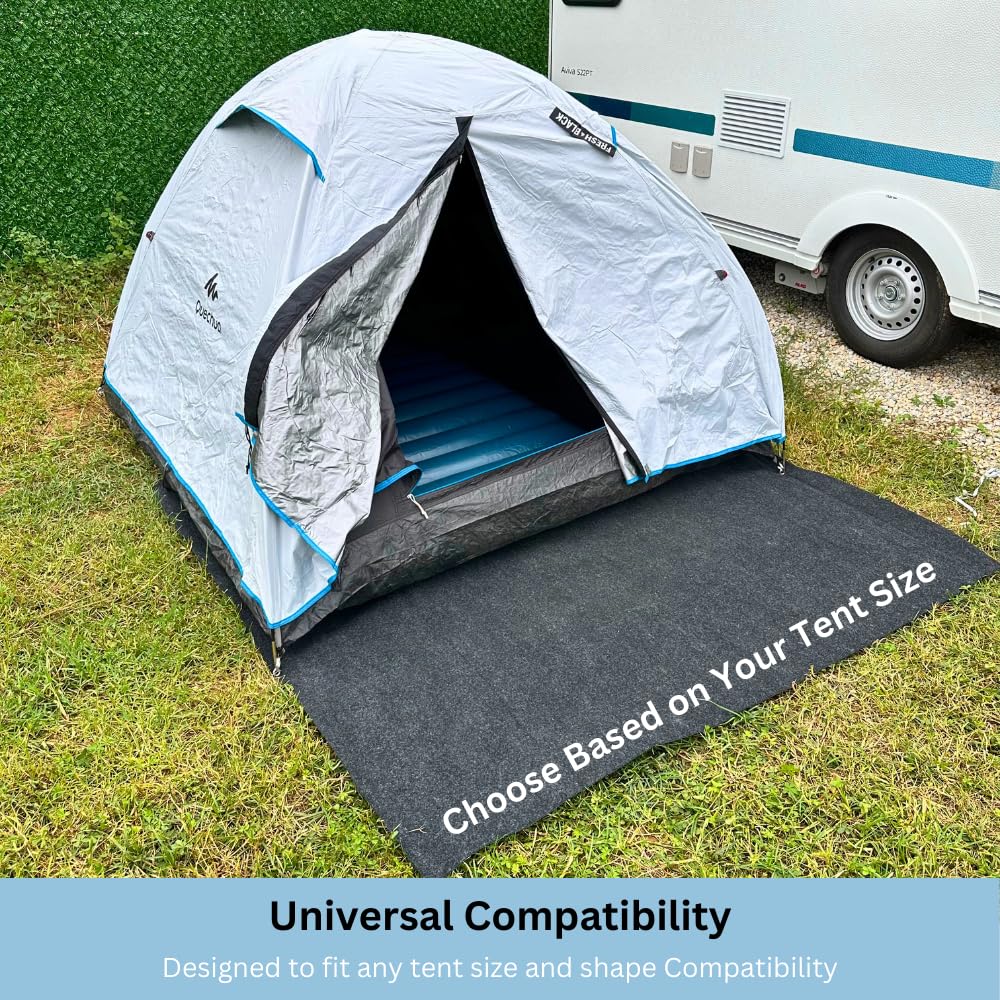 SAVUK Tent Carpet Mat Camping Floor Rug Waterproof Durable Thick Portable and Foldable Lightweight Pad Insulated Picnic Non-Slip Carpet Outdoor Accessory (74"x 72")