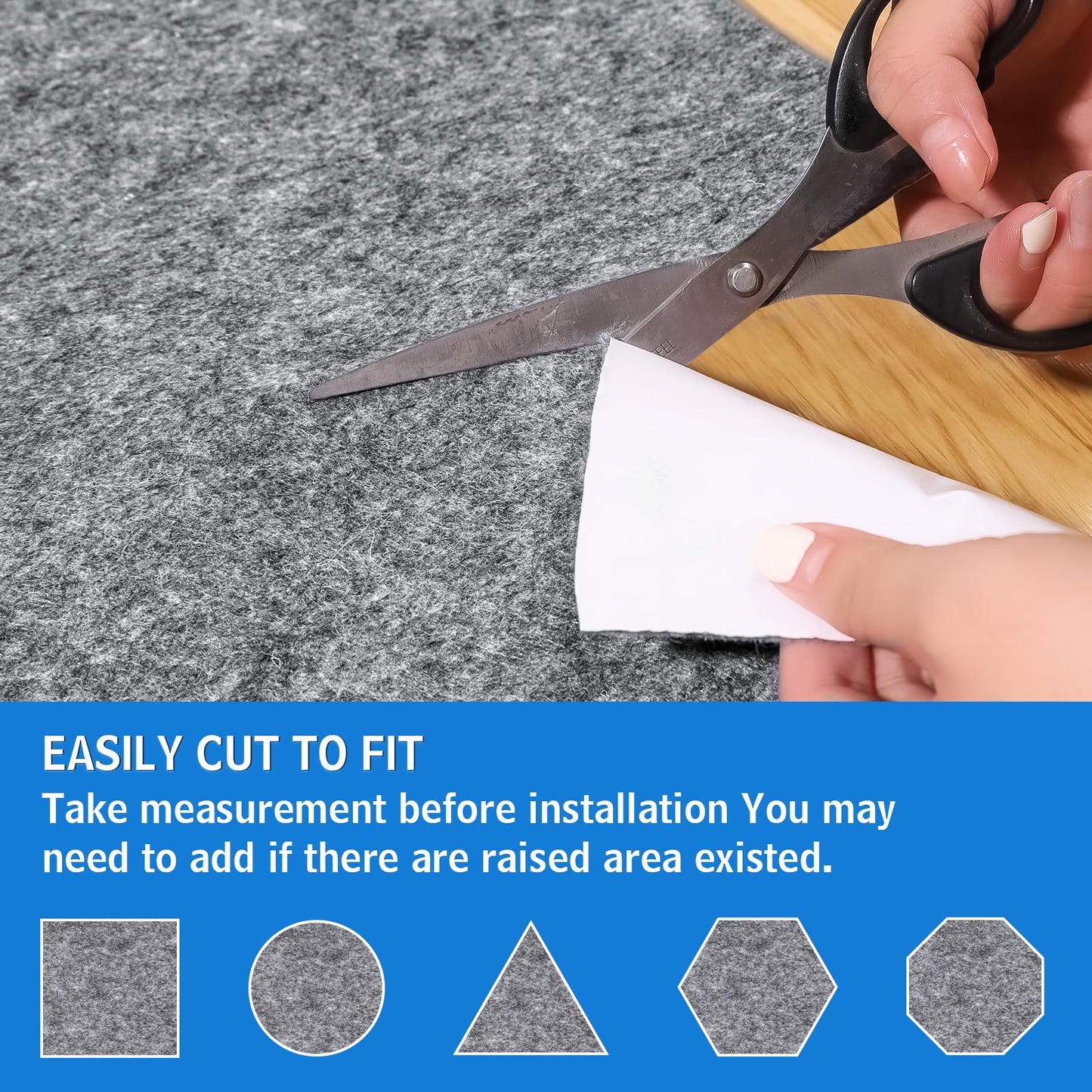 Self-Adhesive 1.9 ft x 7.8 ft Marine Carpet, Waterproof Boat Carpet, Suitable for Outdoor, Passageway, Indoor (Gray)