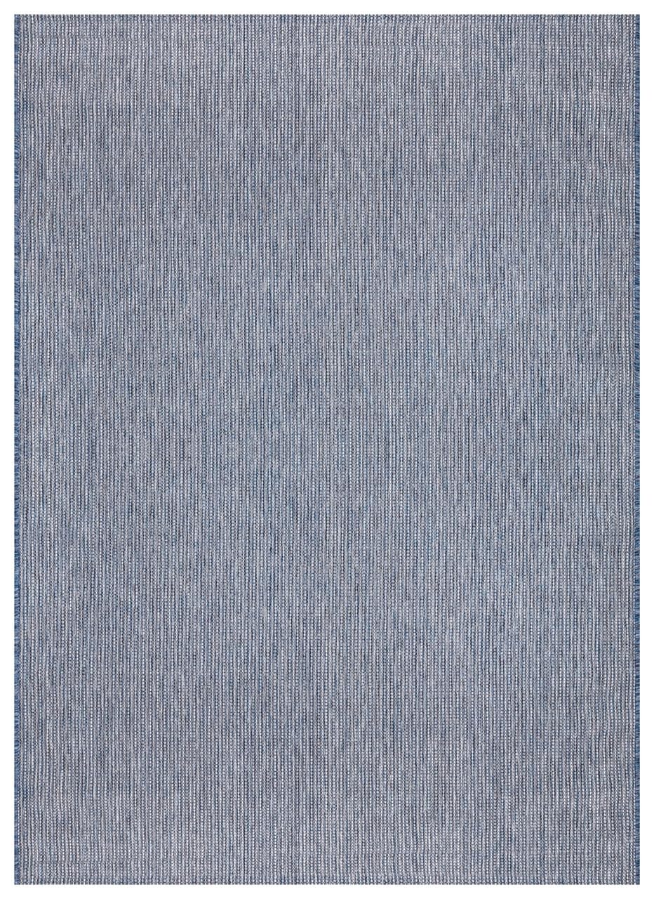 Keen Home Design Terrace Outdoor Throw Rug - 36"x60" Washable Indoor/Outdoor Rug for Patio, Kitchen, Balcony, Beach, Garden, Deck and Porch, Size: 3' x 5', Solid Navy