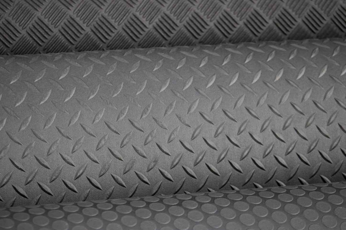 EnviroFlex VanDeck Universal Fit Cargo Van Floor Liners - 4mm x 60" W x 123" L Diamond Plate - Heavy Duty, Cut to Fit Rubber Floors, Protect Floors