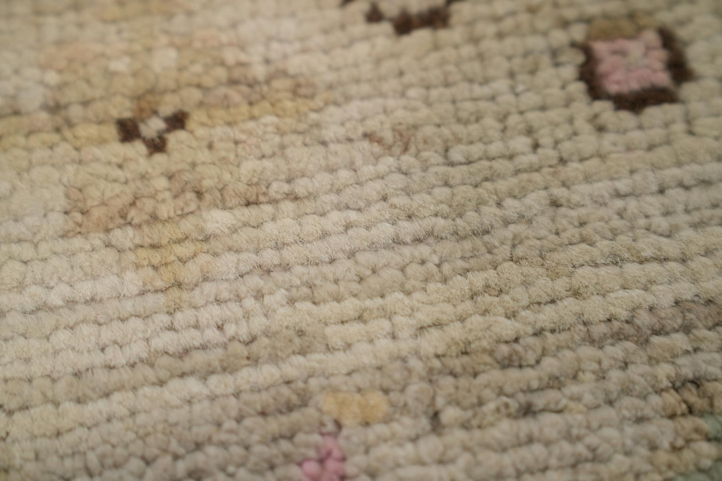 Rug Source Transitional Collection, 3x4 Oushak Rug, Hand Knotted Beige & Ivories All-Over Rug, Oriental 100% Wool Carpet for Foyer, Entryway and Hallway