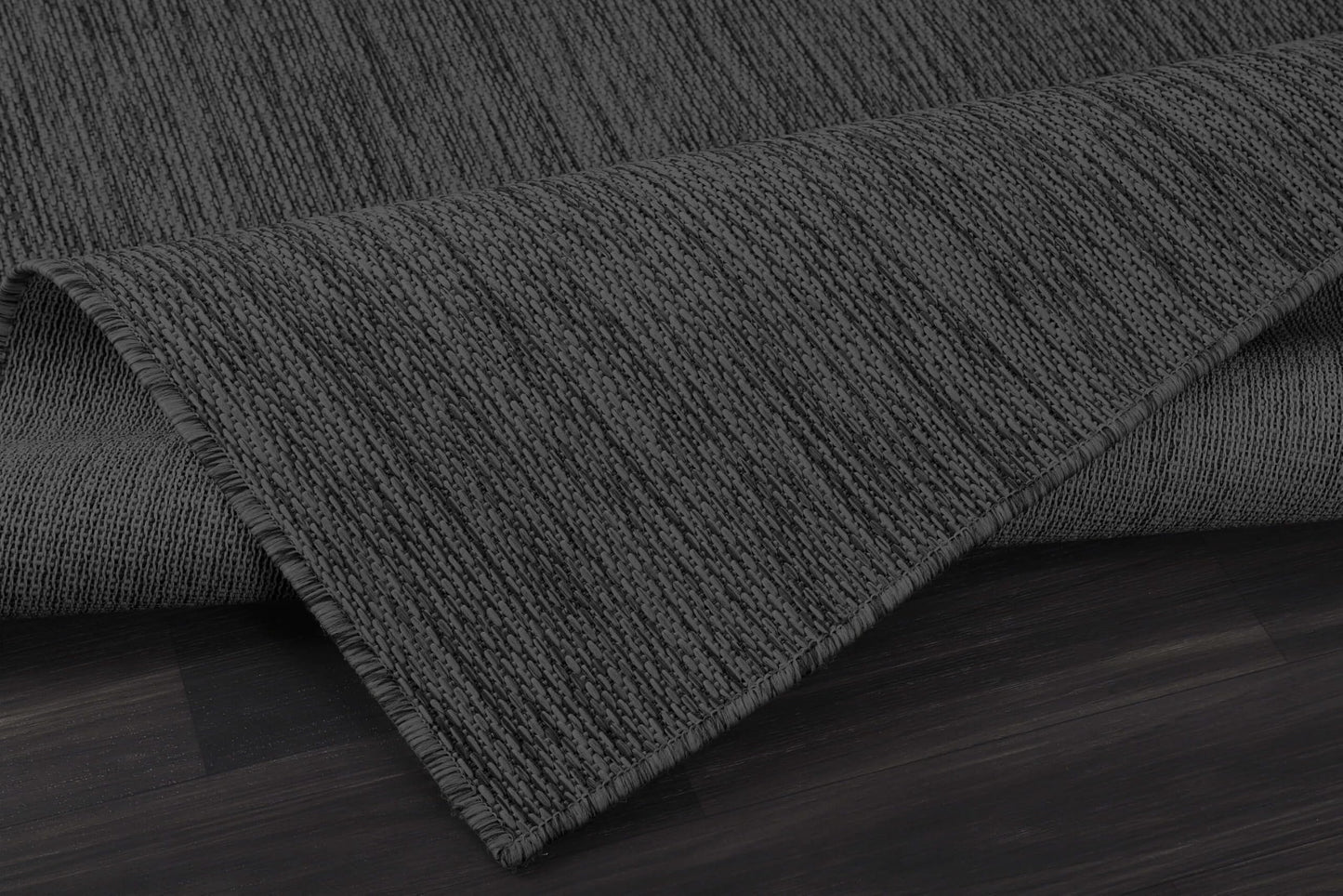 CAMILSON Outdoor Rug 9x12 Modern Area Rugs for Large Indoor and Outdoor Patios and Porches - Waterproof, Washable, Non-Shedding, Easy-to-Clean Outside Carpet (9 x 12, Solid - Dark Gray)