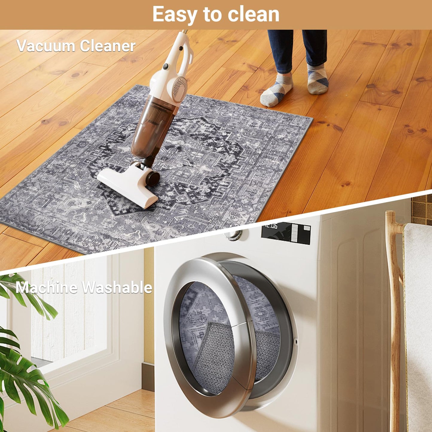 Wiojtry Recliner Chair Mat, Recliner Pads for Hardwood Floors, Non Skid Rubber Furniture Gripper Pads for Recliners, 31.5inch Diameter Low Pile Heavy Duty Non Slip Multi-Purpose Desk Chair Mat Rug
