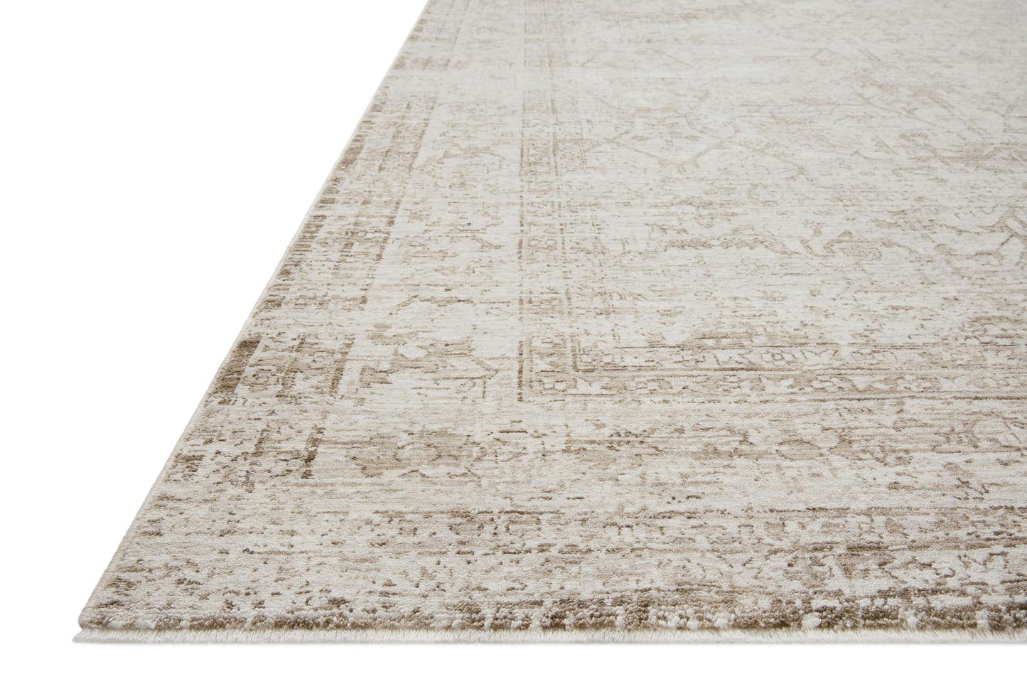 Loloi Amber Lewis Honora Collection HON-01 Ivory/Natural 5'-3" x 7'-9" Area Rug