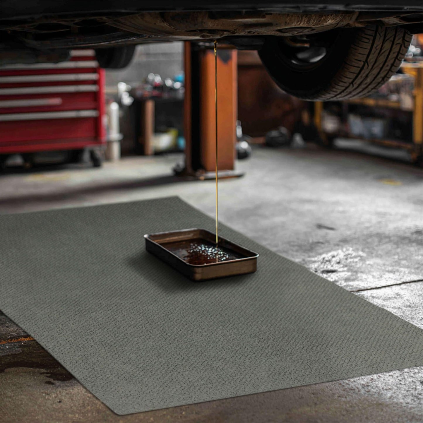 Mohawk Home Utility Mat Moisture Barrier Utility Solid Gray 5' X 7' Other Perfect for Kitchen, Living Room, Kids Room, Dining Room, Hallway, Office, Garage, Entryway, Bathroom, Laundry Room