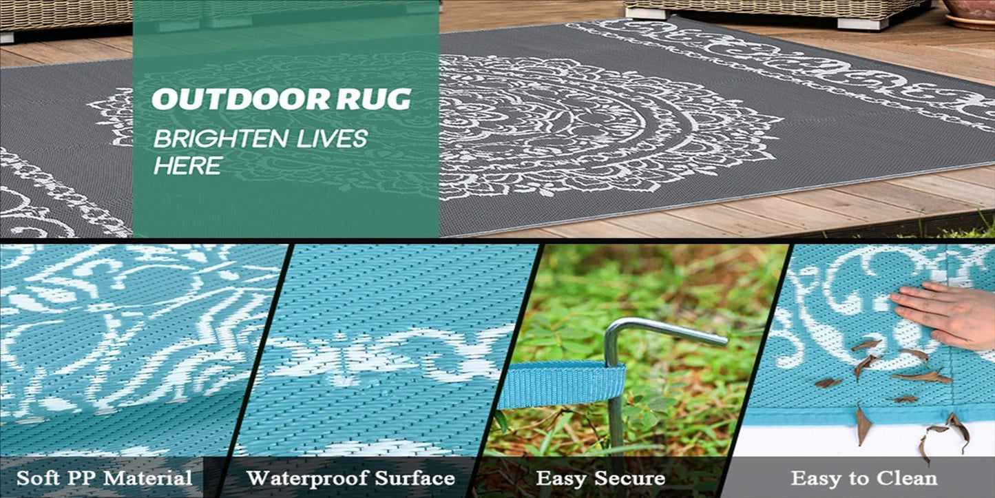 Rustic Distressed Grey Brown Rock Stones Texture 2x3 Outdoor Area Rug for Garden Backyard Balcony Patio Camping Deck Pool Floor Mats Non Slip Washable Waterproof Thin Indoor Outside Carpets