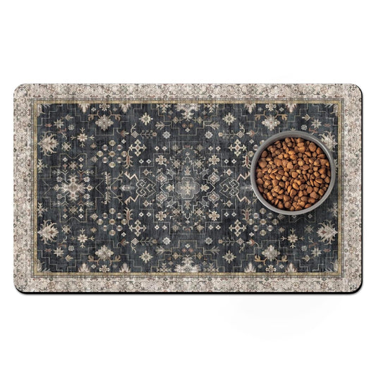 Pet Food Mats for Floor, Absorbent Dog Mat for Food and Water Dispenser Mat, Dog Food Mat Quick Dry Cat Food Mat Pet Supplies