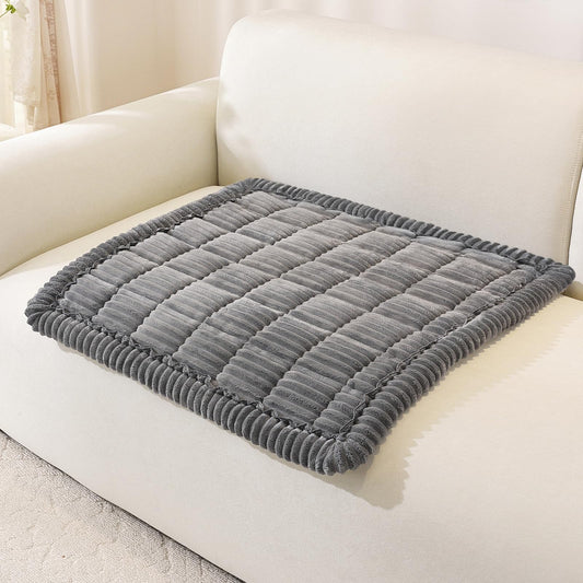 OstepDecor Couch Cover for Dogs, Washable Non Slip Sofa Cover for Pets, Soft Couch Covers for Sofa, Loveseat and Sectional, Furniture Protector Against Pet Hair & Scratches (27.6" x 27.6", Dark Grey)
