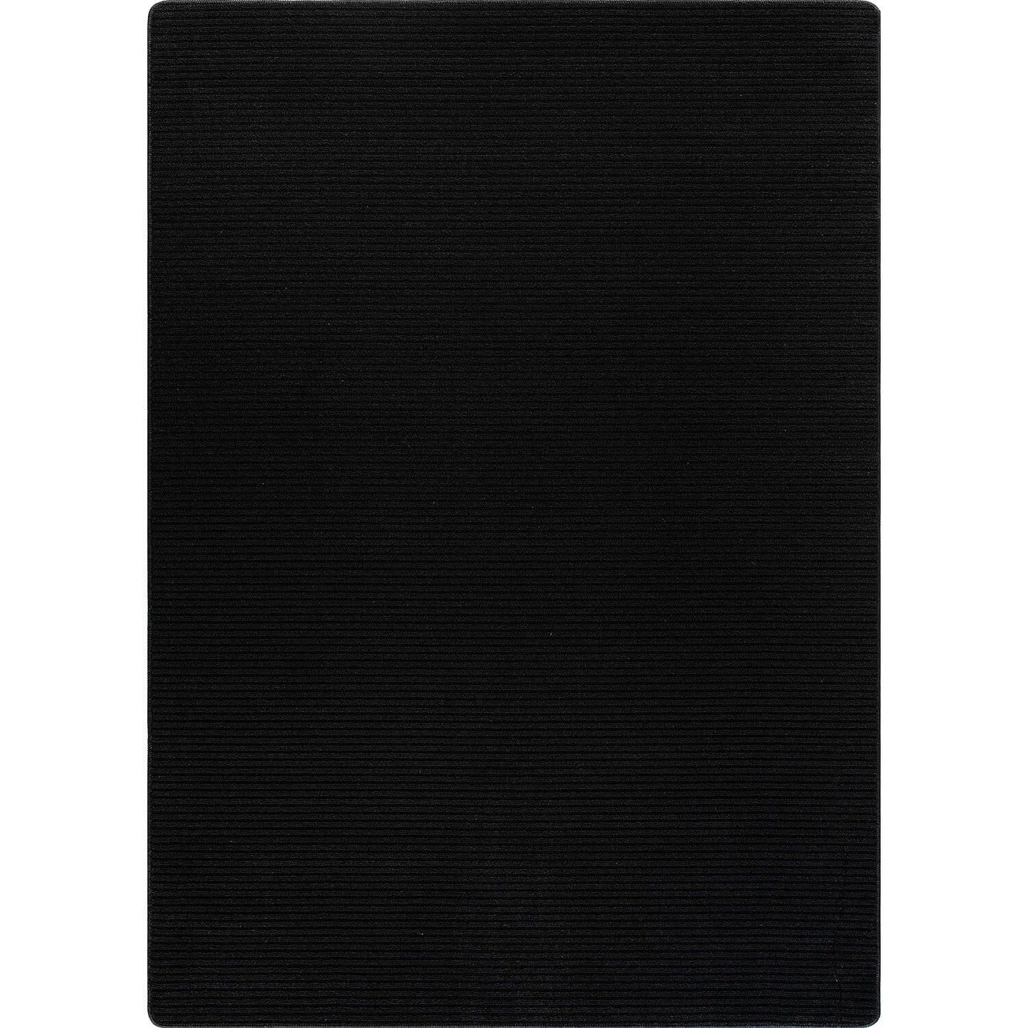 Beverly Rug Non-Slip Modern Rug 8x10 Solid Traditional Rubber Backing Machine Washable Soft Thin Indoor Area Rugs for Living Room Stain Resistant Non Shedding Casual Carpet (8 x 10 Black)