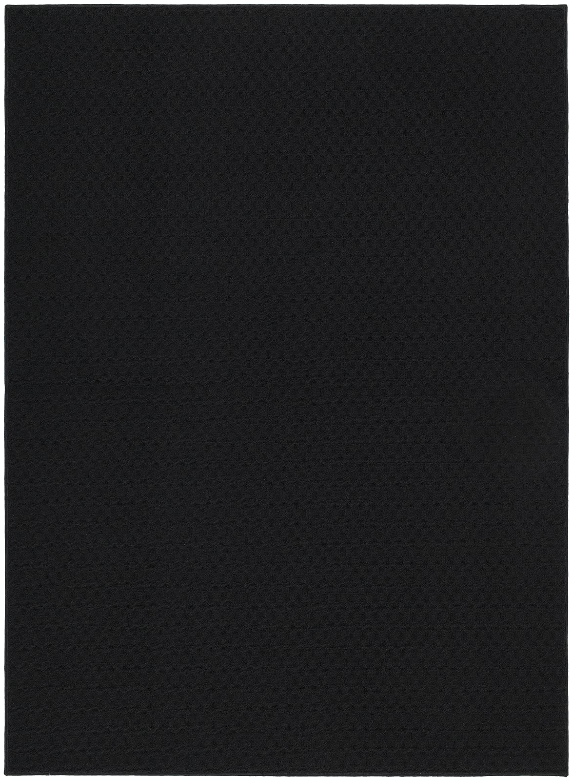 Garland Rug Town Square Black 3' x 5' Non Slip Area Rug for Living Rooms & Hallways, Stylish & Durable for High-Traffic Areas