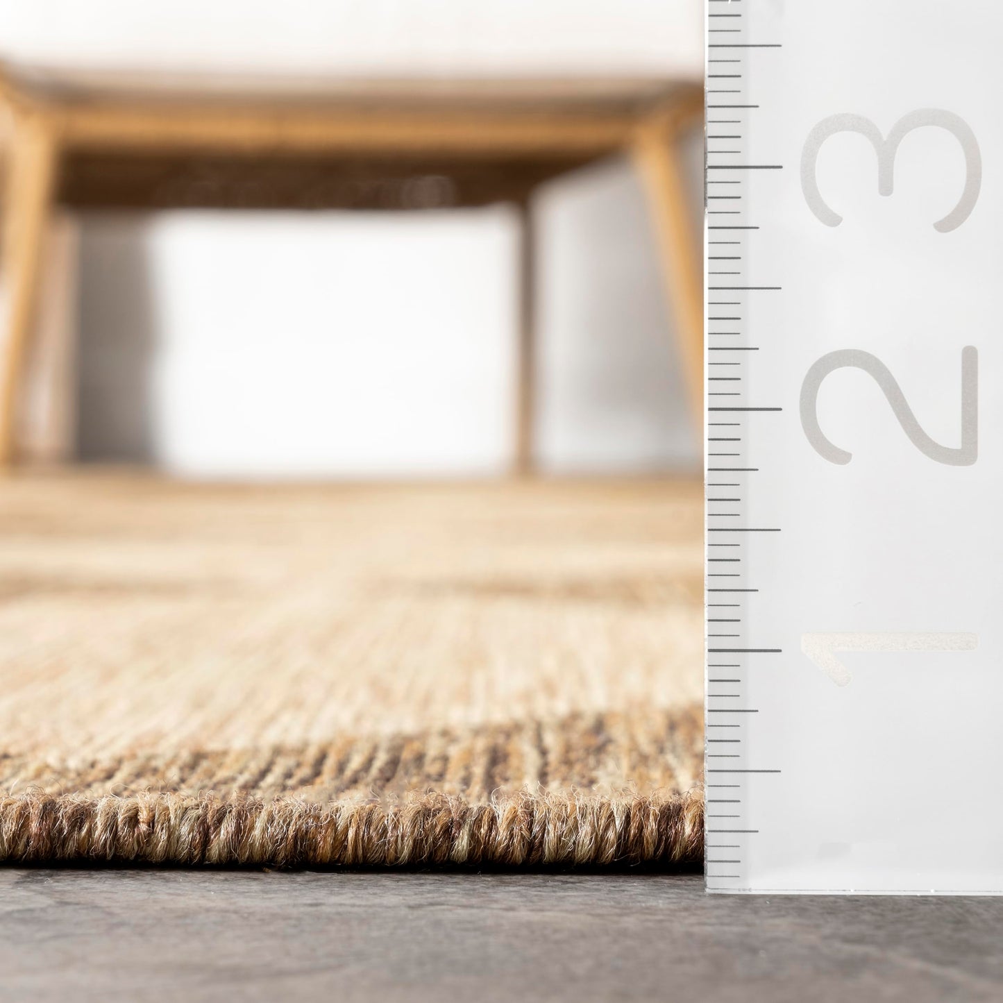 nuLOOM Outdoor Performance Collection Sabina Brown/Ivory, 5' x 8', Soft and Cozy, High Traffic, Stain Resistant, Easy Clean, Durable Area Rug for Indoor/Outdoor Patio, Deck, Porch, Garden, Courtyard