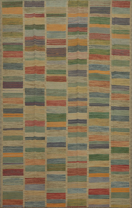 Rug Source Southwestern Collection 6x9 Area Rug, Hand Woven Multi-Colored Modern Rug, Oriental 100% Wool Carpet for Bedroom, Living Room, Dining Room