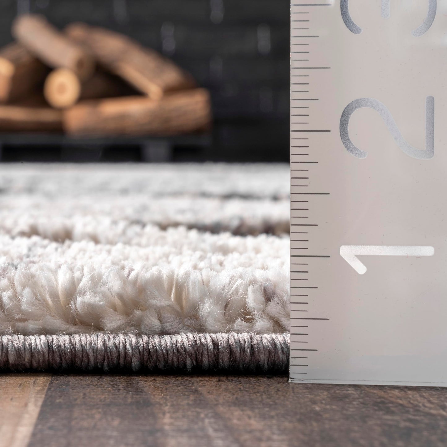 nuLOOM 8x11 Ansley Moroccan Tassel Area Rug, Grey, High-Low Textured Bohemian Design, Plush High Pile, Stain Resistant, For Bedroom, Living Room, Hallway, Entryway