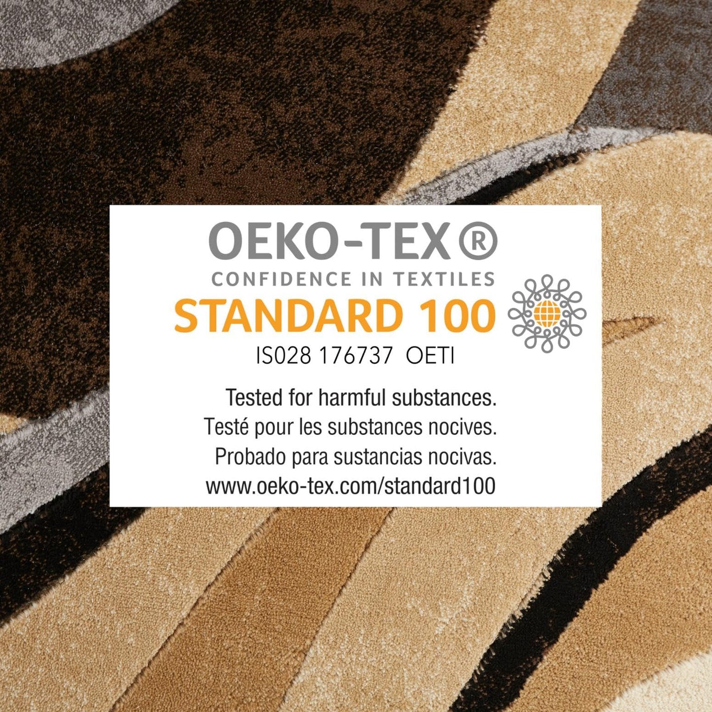 Home Dynamix Tribeca Slade Modern Area Rug, Abstract Brown/Gray 39"x55"
