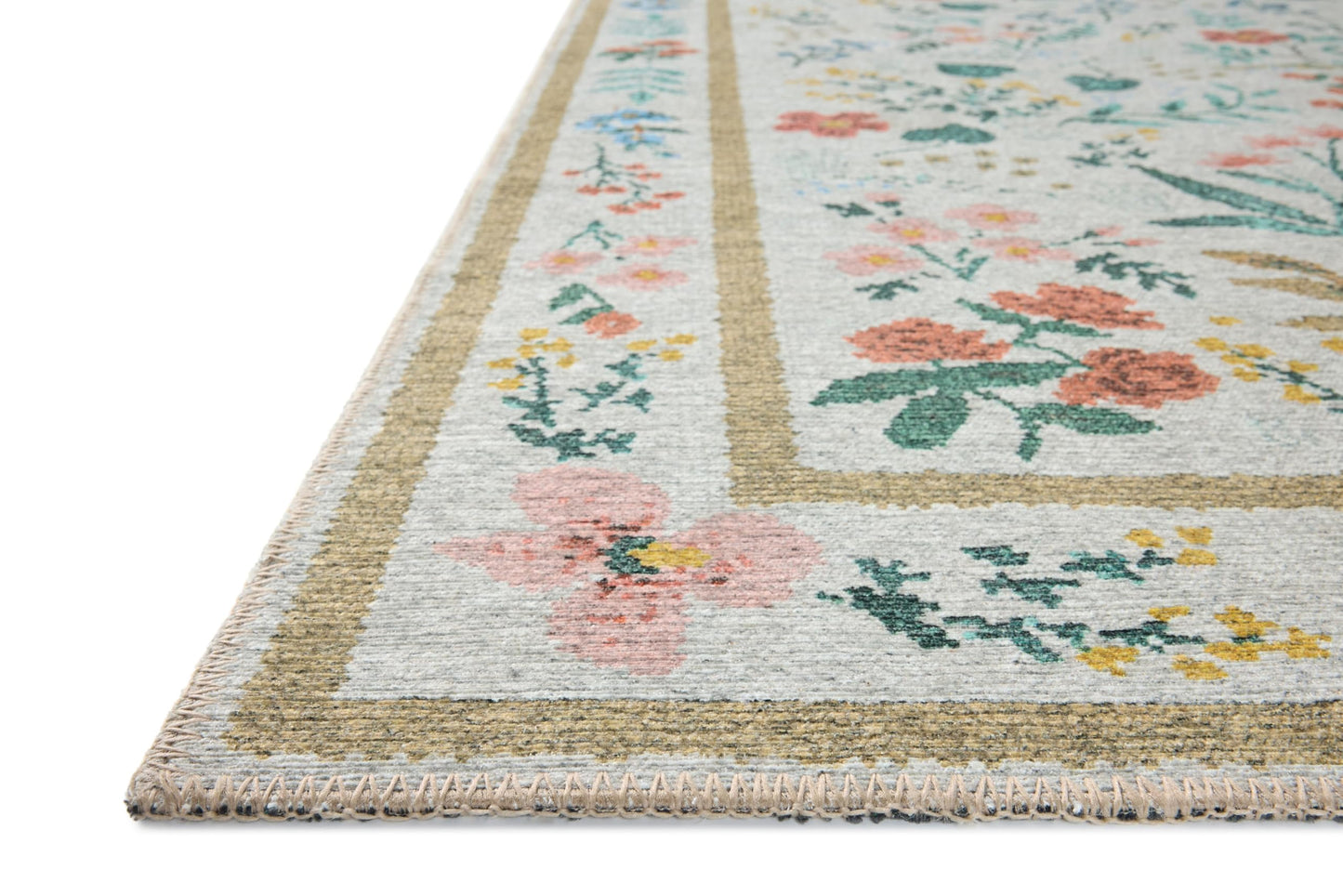 Loloi Rifle Paper Co. Wildwood Collection WWLD-01 Cream 8'-4" x 11'-6" Area Rug
