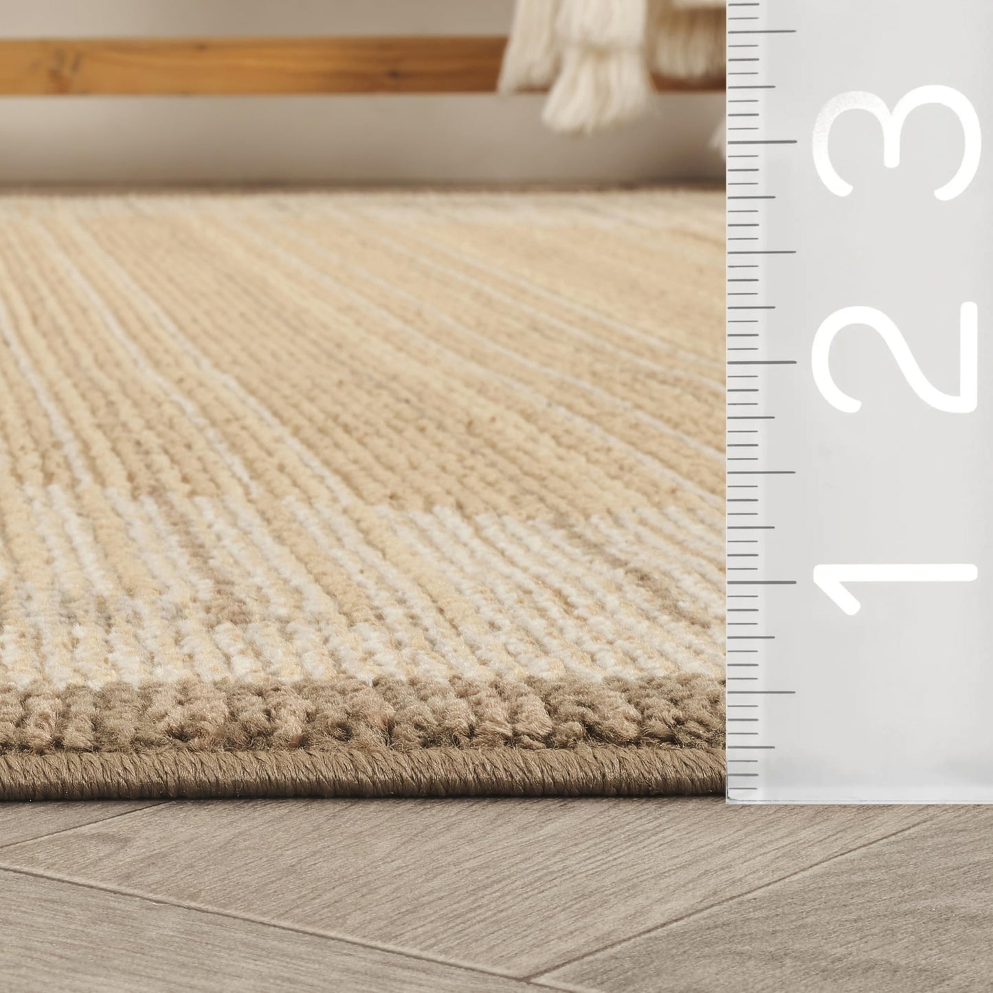 Abani Evelyn Collection Multi Area Rug - 5'3" x 7'9" - Grid Fade Pattern, Non-Shedding - Easy to Clean, Durable for Living Rooms, Dining Rooms & Bedrooms, Pet & Kid Friendly