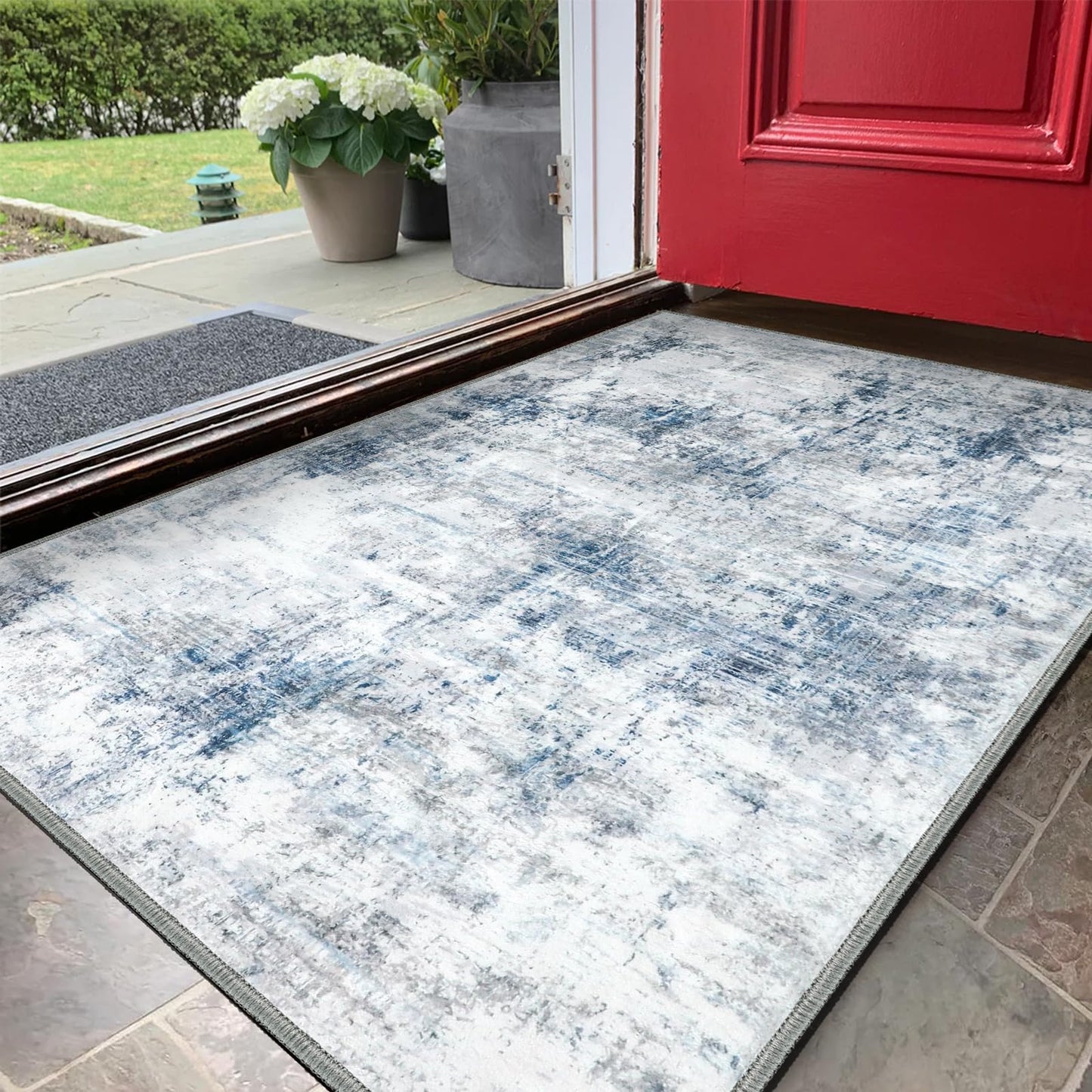 Door Mat, Front Indoor Doormat 24"x36" Non Slip Entryway Rug Indoor, Washable Small Rug for Bedroom Kitchen Bathroom Laundry Low Profile(2x3 Feet)