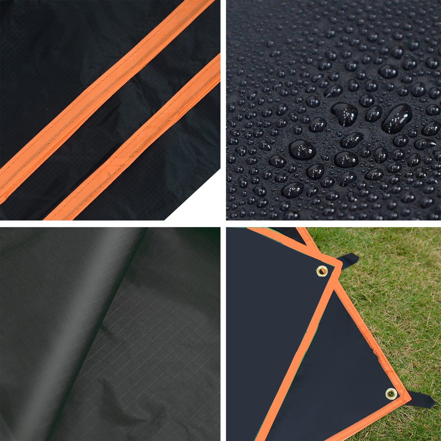 GEERTOP Tent Footprint Ultralight Tent Tarp for Under Tent, Waterproof Ground Cloth Mat for Outdoor Camping Hiking Backpacking