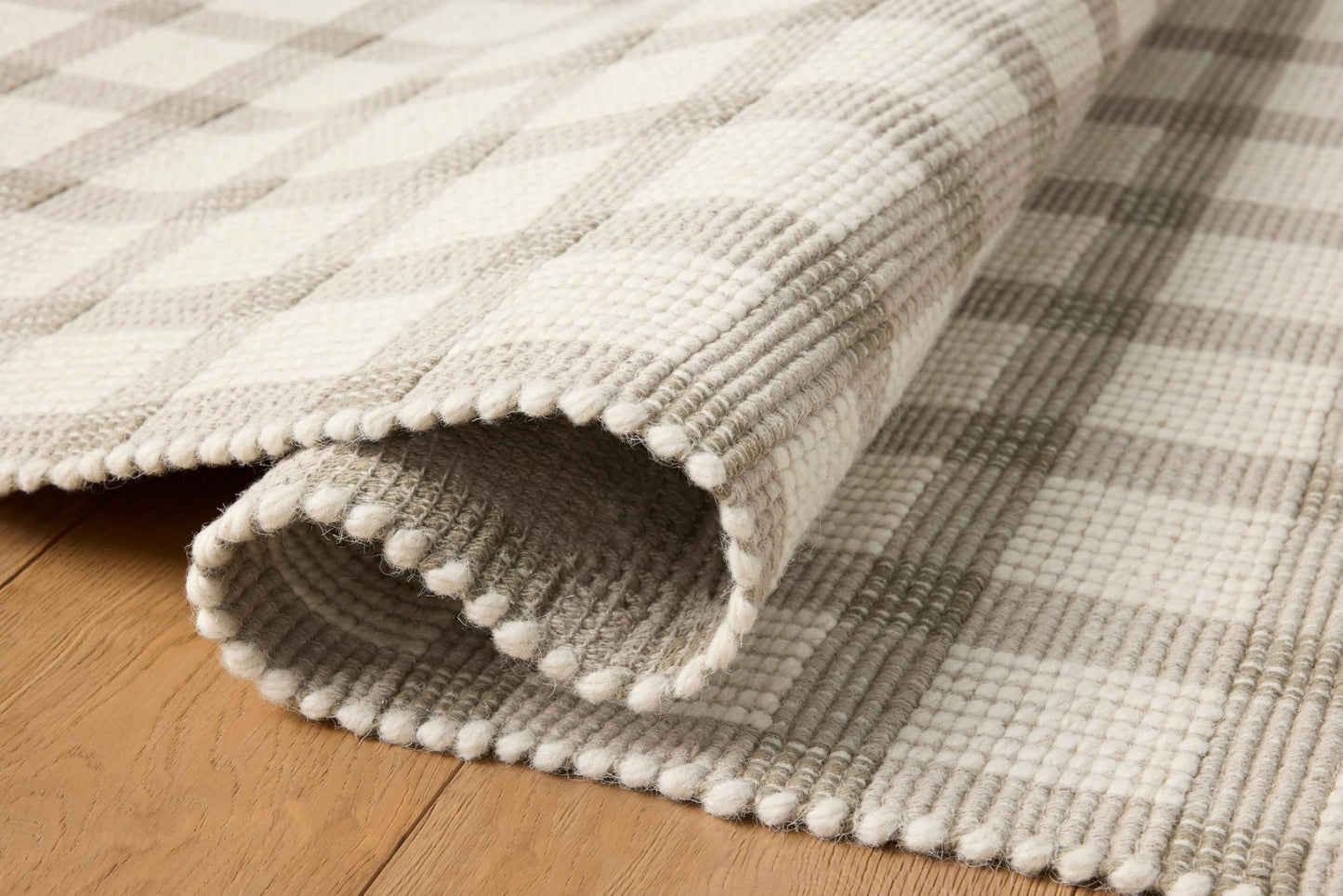 Loloi Magnolia Home by Joanna Gaines Ryder Collection RYD-02 Stone/Ivory 5'-0" x 7'-6" Area Rug