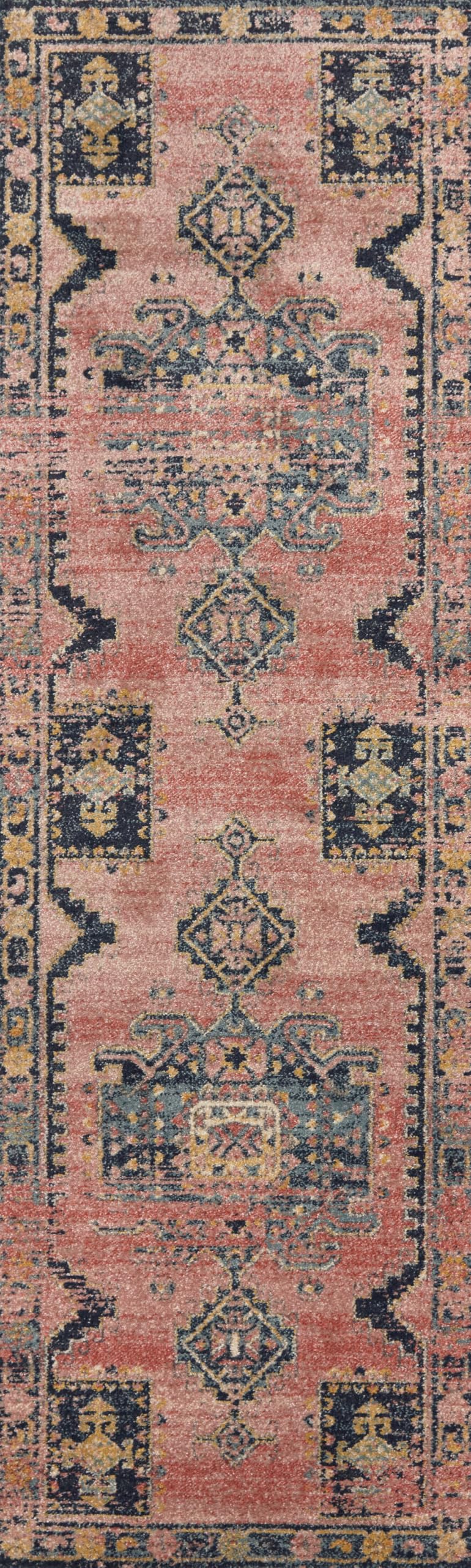 Loloi Jocelyn Collection JOC-06 Rose/Rose 6'-7" x 9'-7" .38" Thick Area Rug