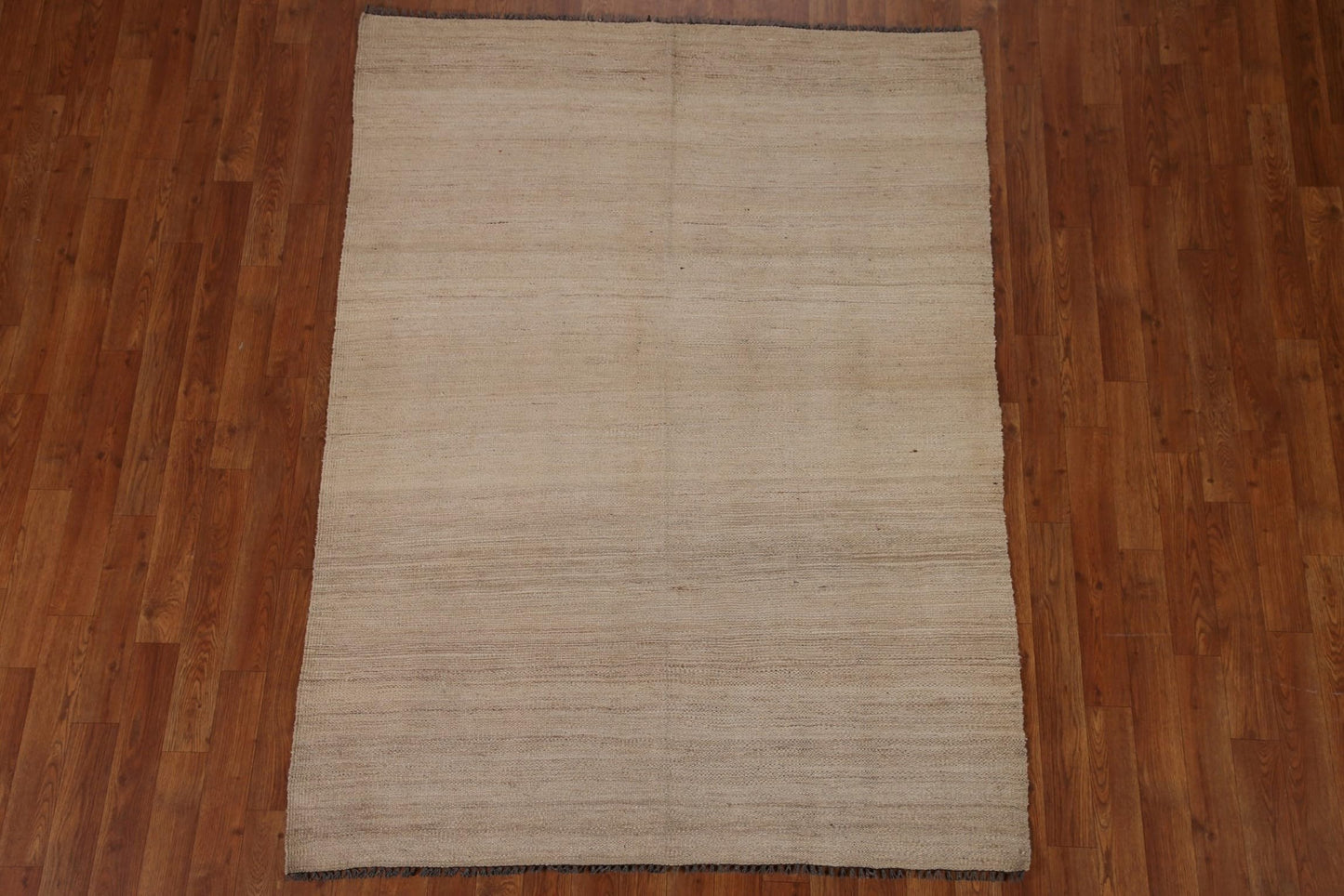Rug Source Southwestern Collection, 4x6 Kilim Rug, Hand Woven Beige & Ivories Stripe Rug, Oriental 100% Wool Carpet for Foyer, Entryway and Hallway