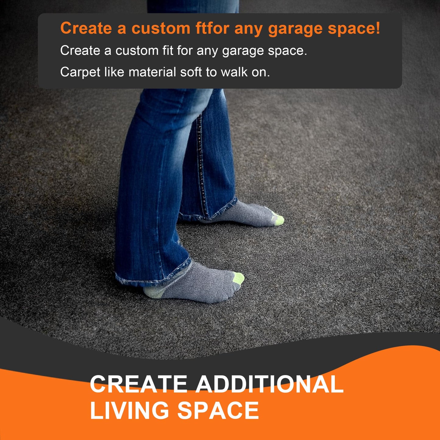 FUZEWANLI 60" x 72" Oil Spill Mat - Garage Floor Mats for Under Car - Waterproof, Absorbent, Reusable, Washable, Protects Garage Floors or Driveways, Durable