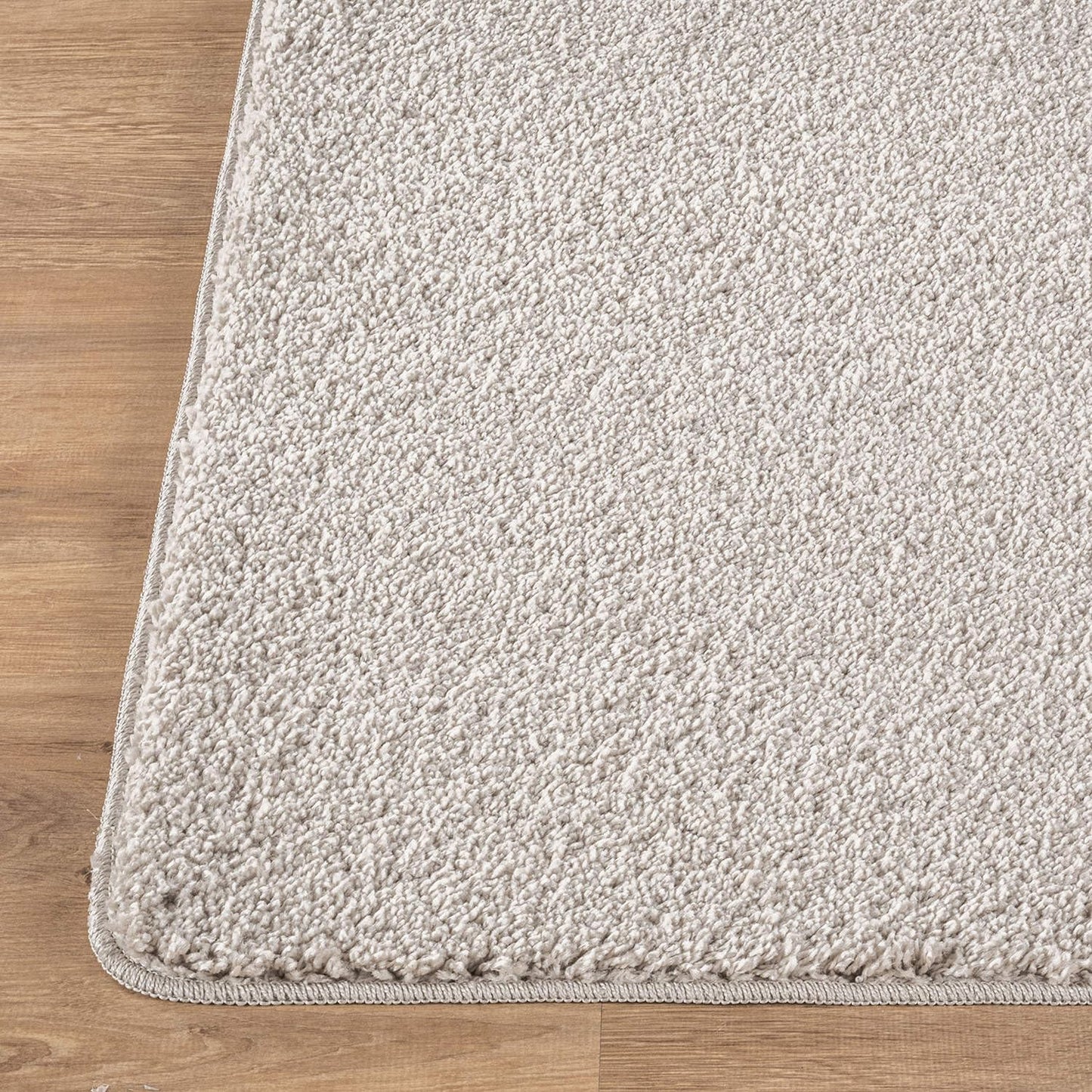 Luul Home Non Slip Solid Area Rug Gray 5x7 Rubber Back Soft Rugs for Living Room Kitchen Bedroom and Hallway Stain Resistant Washable Easy Cleaning Non Shedding Carpet Gray 5 x 7