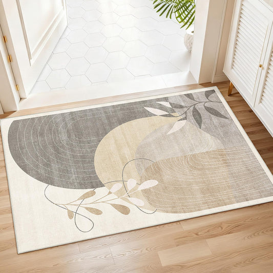 MUJOO 2x3 Washable Rug Small Area Rugs Non Slip Mid Century Modern